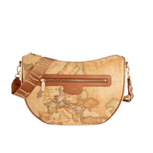 Carica l&#39;immagine nel visualizzatore di Gallery, Alviero Martini 1^A Classe Geo Classic Borsa A Tracolla Mezzaluna Grande - STANGA Pelletteria
