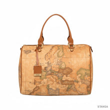 Carica l&#39;immagine nel visualizzatore di Gallery, Alviero Martini 1^A Classe Geo Classic Borsa Grande a Bauletto D081 - STANGA Pelletteria
