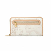 Carica l'immagine nel visualizzatore di Gallery, Alviero Martini 1^A Classe Portafoglio grande con zip e tasca Geo White W028 - STANGA Pelletteria
