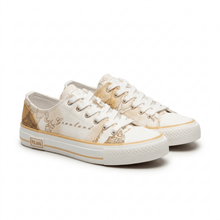 Carica l'immagine nel visualizzatore di Gallery, Alviero Martini 1^A Classe Sneakers In Tela Geo White - STANGA Pelletteria
