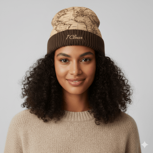 Alviero Martini 1^Classe Cuffia In Nylon Geo Classic Castagna - STANGA Pelletteria