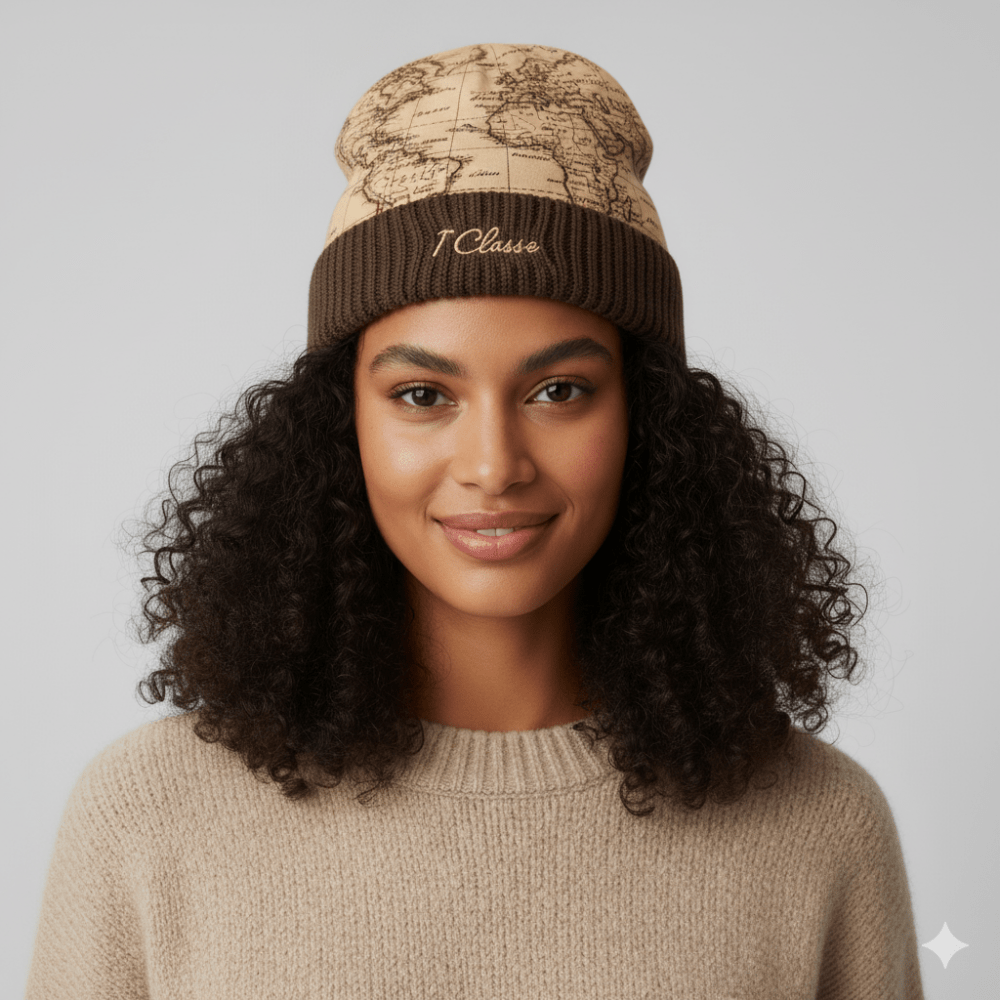 Alviero Martini 1^Classe Cuffia In Nylon Geo Classic Castagna - STANGA Pelletteria