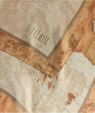 Carica l&#39;immagine nel visualizzatore di Gallery, Alviero Martini 1^Classe Foulard Doppio Geo 90x90 Ecru&#39; - STANGA Pelletteria
