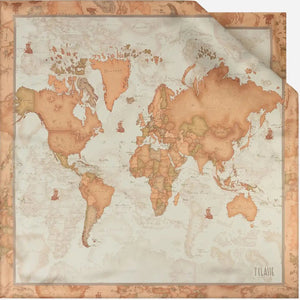 Alviero Martini 1^Classe Foulard Doppio Geo 90x90 Ecru' - STANGA Pelletteria