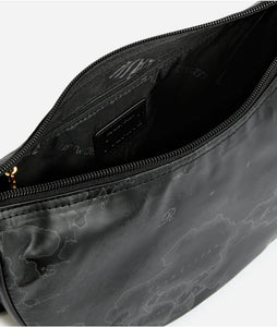 Alviero Martini 1^Classe Geo Soft Tracolla a Mezza Luna Piccola Black - STANGA Pelletteria