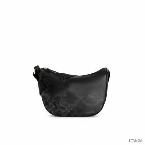 Alviero Martini 1^Classe Geo Soft Tracolla a Mezza Luna Piccola Black - STANGA Pelletteria