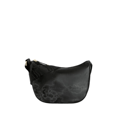 Alviero Martini 1^Classe Geo Soft Tracolla a Mezza Luna Piccola Black - STANGA Pelletteria