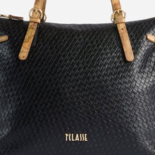 Carica l'immagine nel visualizzatore di Gallery, Alviero Martini 1^Classe Golden Dune Shopper Intreccio Black - STANGA Pelletteria
