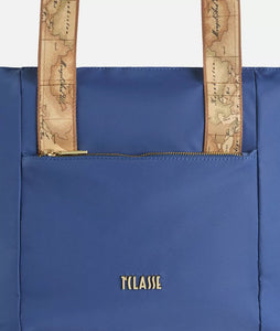 Alviero Martini 1^Classe Nylon Eco Vibe borsa shopping Denim - STANGA Pelletteria