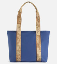 Carica l&#39;immagine nel visualizzatore di Gallery, Alviero Martini 1^Classe Nylon Eco Vibe borsa shopping Denim - STANGA Pelletteria
