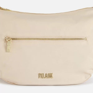 Alviero Martini 1^Classe Nylon Eco Vibe tracolla a mezzaluna grande Avorio - STANGA Pelletteria