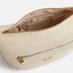 Alviero Martini 1^Classe Nylon Eco Vibe tracolla a mezzaluna grande Avorio - STANGA Pelletteria