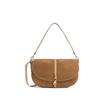 Carica l'immagine nel visualizzatore di Gallery, Alviero Martini 1^Classe Savage Leather Tracolla Con Patta Camoscio Beige - STANGA Pelletteria
