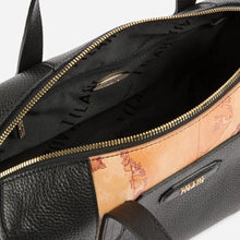 Carica l'immagine nel visualizzatore di Gallery, Alviero Martini 1^Classe Sierra Leather Bauletto Nero - STANGA Pelletteria
