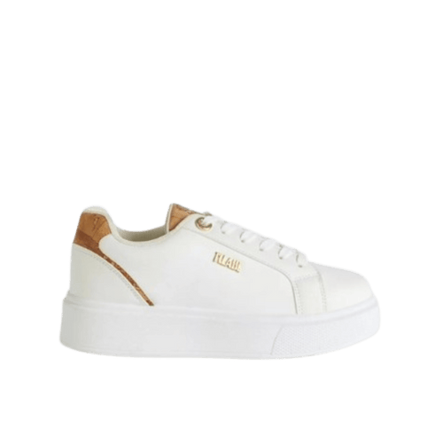 Alviero Martini 1^Classe Sneaker in eco nappa con logo 1ᴬ Classe Bianche - STANGA Pelletteria