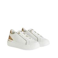 Alviero Martini 1^Classe Sneaker In Eco Nappa Con Passalacci Bianche - STANGA Pelletteria