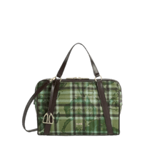 Carica l&#39;immagine nel visualizzatore di Gallery, Alviero Martini 1^classe Tartan Soul Bauletto Verde Muschio - STANGA Pelletteria
