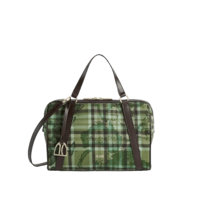 Alviero Martini 1^classe Tartan Soul Bauletto Verde Muschio - STANGA Pelletteria