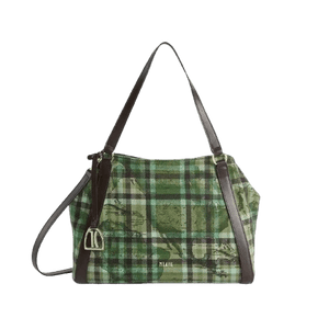 Alviero Martini 1^classe Tartan Soul Borsa a Mano Verde Muscio - STANGA Pelletteria
