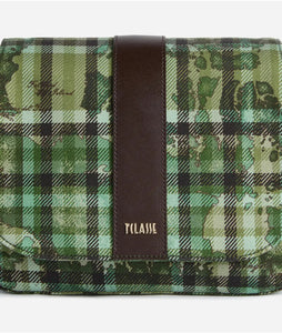 Alviero Martini 1^classe Tartan Soul Tracolla Verde Muschio - STANGA Pelletteria