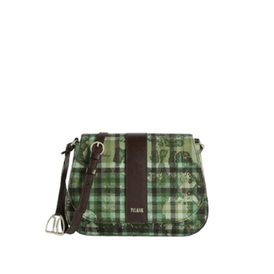 Alviero Martini 1^classe Tartan Soul Tracolla Verde Muschio - STANGA Pelletteria