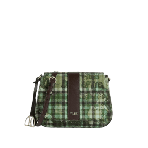 Alviero Martini 1^classe Tartan Soul Tracolla Verde Muschio - STANGA Pelletteria