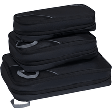 Carica l'immagine nel visualizzatore di Gallery, American Tourister Set Di 3 Packing Cubes (S - M - L) Black/Grey - STANGA Pelletteria
