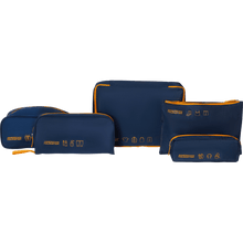 Carica l'immagine nel visualizzatore di Gallery, American Tourister Set Di 5 Packing Organisers Navy/Orange - STANGA Pelletteria

