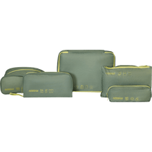 Carica l'immagine nel visualizzatore di Gallery, American Tourister Set Di 5 Packing Organisers Olive/Lime - STANGA Pelletteria
