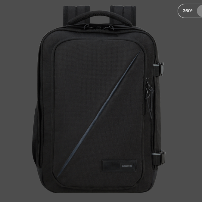 American Tourister Zaino Take2cabin S Black - STANGA Pelletteria