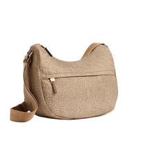 Carica l'immagine nel visualizzatore di Gallery, Borbonese B-Club Luna Bag Medium Beige/Marrone - STANGA Pelletteria

