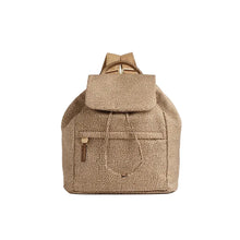 Carica l'immagine nel visualizzatore di Gallery, Borbonese B-Club Zaino Medium Con Patta Beige/Marrone - STANGA Pelletteria
