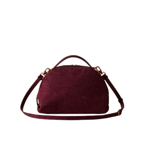 Borbonese Bauletto Sexi S Camoscio Merlot - STANGA Pelletteria