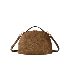 Borbonese Bauletto Sexi S Camoscio Op Naturale - STANGA Pelletteria