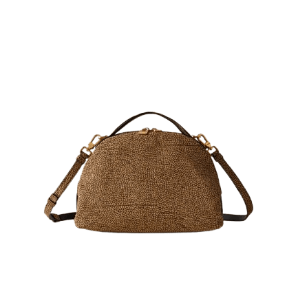 Borbonese Bauletto Sexi S Camoscio Op Naturale - STANGA Pelletteria