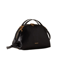 Carica l&#39;immagine nel visualizzatore di Gallery, Borbonese Bauletto Sexi S In Vitello Nero - STANGA Pelletteria
