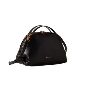 Borbonese Bauletto Sexi S In Vitello Nero - STANGA Pelletteria