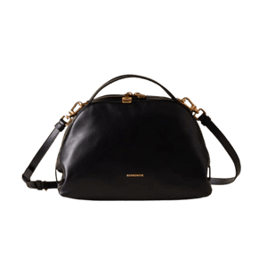 Borbonese Bauletto Sexi S In Vitello Nero - STANGA Pelletteria