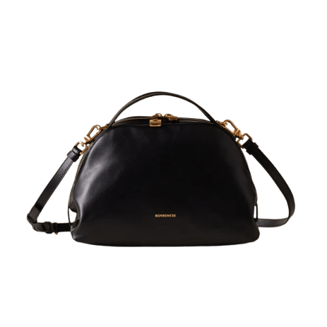 Borbonese Bauletto Sexi S In Vitello Nero - STANGA Pelletteria