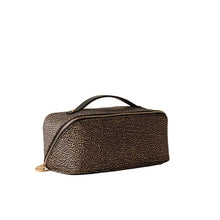 Carica l'immagine nel visualizzatore di Gallery, Borbonese Beauty Case Con Maniglia Op Naturale/ Black - STANGA Pelletteria
