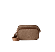 Borbonese Borsa Camera Case Small Beige/Brown - STANGA Pelletteria