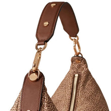 Carica l'immagine nel visualizzatore di Gallery, Borbonese Borsa Frame Hobo Medium Beige/Marrone - STANGA Pelletteria

