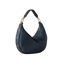 Carica l'immagine nel visualizzatore di Gallery, Borbonese Borsa Frame Hobo Medium Blu Lapis - STANGA Pelletteria

