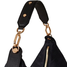 Carica l'immagine nel visualizzatore di Gallery, Borbonese Borsa Frame Hobo Medium Dark Black - STANGA Pelletteria
