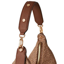 Carica l'immagine nel visualizzatore di Gallery, Borbonese Borsa Frame Hobo Small Beige/Marrone - STANGA Pelletteria
