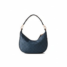 Carica l'immagine nel visualizzatore di Gallery, Borbonese Borsa Hobo Small Blu Lapis - STANGA Pelletteria
