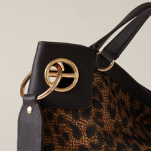Carica l'immagine nel visualizzatore di Gallery, Borbonese Borsa London Medium Corteccia Leopardato - STANGA Pelletteria

