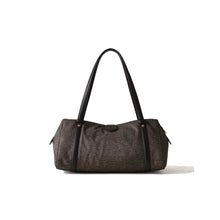 Carica l'immagine nel visualizzatore di Gallery, Borbonese Borsa Poche Bauletto Medium Suede/Catrame - STANGA Pelletteria
