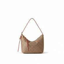 Carica l'immagine nel visualizzatore di Gallery, Borbonese Borsa Secchiello Small Beige/Red Papaya - STANGA Pelletteria
