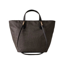Carica l'immagine nel visualizzatore di Gallery, Borbonese Borsa Shopping Medium Catrame/Nero - STANGA Pelletteria
